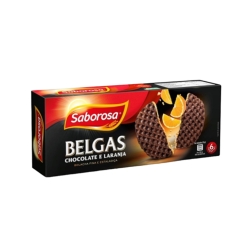 SABOROSA BELGAS LARANJA COB.CHOCOLATE 12x205gr