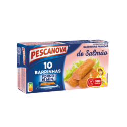 PESCANOVA BARRINHAS SALMÃO PANADO S/GLUTEN 10x300gr