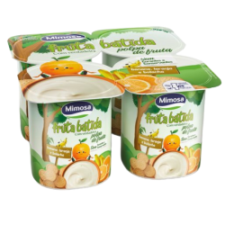 MIMOSA IOGURTE FRUTA BATIDA BANANA/LARANJA 6x(4x125gr)