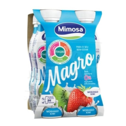 MIMOSA IOGURTE MAGRO LIQ. MORANGO/KIWI 6x(4x156ml)