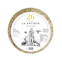 LA ANTIGUA QUEIJO OVELHA CURADO CON AJO NEGRO (2.5Kg+-)